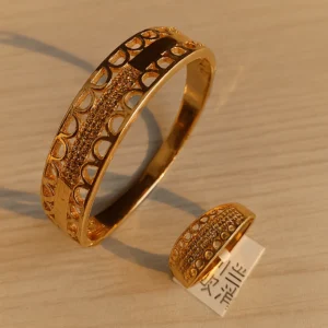 Dual Style Gold-Tone Jewelry Set
