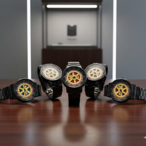 Stylish Roulette Dial Wrist Watch