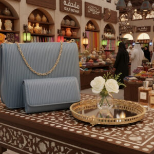Accordion Bag & Wallet Set