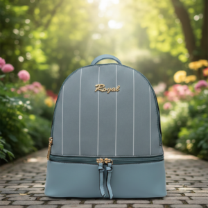 Royal Striped Backpack